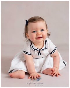 8 month old baby Little sitter baby milestone session Life in Focus Portraits baby photography Garelochhead Rosneath Peninsula Cove Kilcreggan