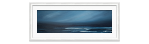 framed deep blue seascape painting by Karlyn Marshall Artist Helensburgh Art Hub photographed by Life in Focus Portraits product photography for independent crafters Helensburgh Loch Lomond