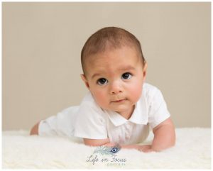Tummy time baby milestone sessions Life Focus Portraits baby photography Cardross Dumbarton
