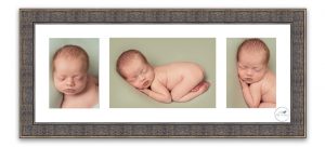 framed wall art triple aperture newborn baby photos Life in Focus Portraits newborn baby photographer Helensburgh