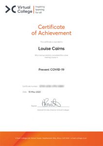 Prevent Covid 19 assessment certificate Life in Focus Portraits health and hygiene precautions