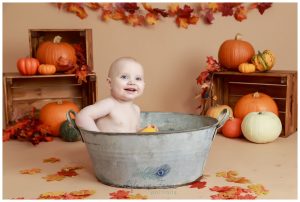 baby in bathtub splashtime photos 1st birthday smash and splash photoshoot Life in Focus Portraits baby photographer Rhu Helensburgh Cardross